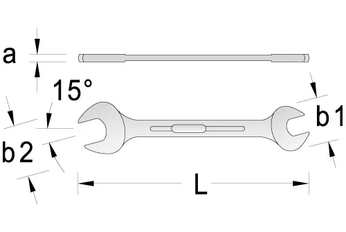 Gedore 6 14x17 Doppelmaulschlüssel 14x17 Mm 2 Gedore 6 14x17 Doppelmaulschlüssel 14x17 Mm – Bild 2