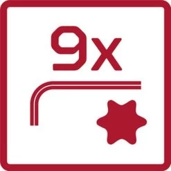 Gedore Winkelschraubendr.Satz TX T10-T50 9tlg Mit, 3301333 5 Gedore Winkelschraubendr.Satz TX T10-T50 9tlg Mit, 3301333 -Gedore P all crankedallensocketscrewdrivers torx Set 9x 1 600x600