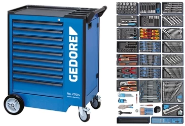 Gedore 1500 ES-03-2004 Werkzeugwagen Mit Werkzeug-Sortiment 325-Tlg. 1 Gedore 1500 ES-03-2004 Werkzeugwagen Mit Werkzeug-Sortiment 325-Tlg.
