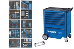 Gedore 2005 TS-308 Werkstattwagen Mit Werkzeug-Sortiment 308 Tlg