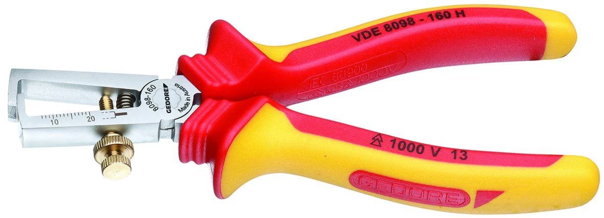 Gedore VDE-Abisolierzange Mit Hüllenisolierung 8098-160 H 3 Gedore VDE-Abisolierzange Mit Hüllenisolierung 8098-160 H – Bild 3