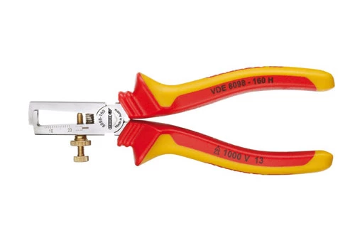 Gedore VDE-Abisolierzange Mit Hüllenisolierung 8098-160 H 1 Gedore VDE-Abisolierzange Mit Hüllenisolierung 8098-160 H