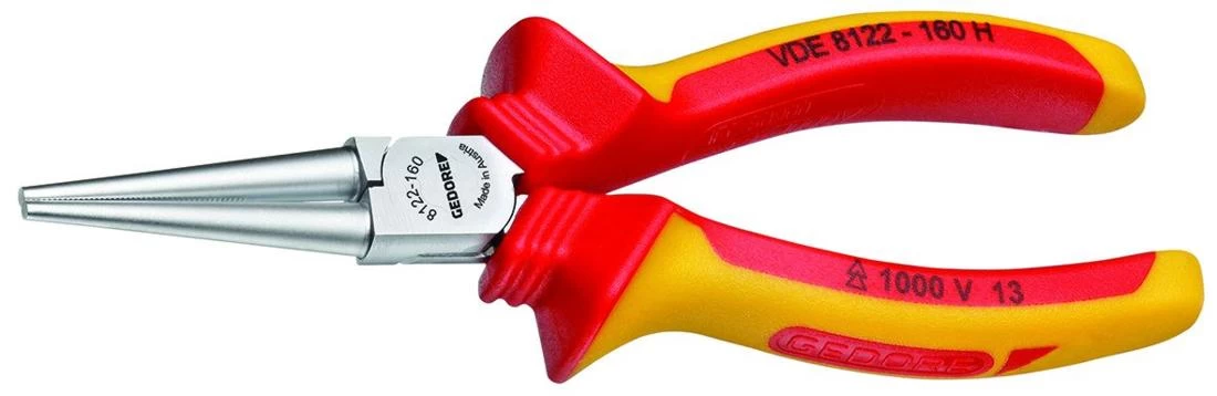 Gedore VDE-Rundzange 160 Mm, Hüllenisolierung, VDE 8122-160 H 1 Gedore VDE-Rundzange 160 Mm, Hüllenisolierung, VDE 8122-160 H