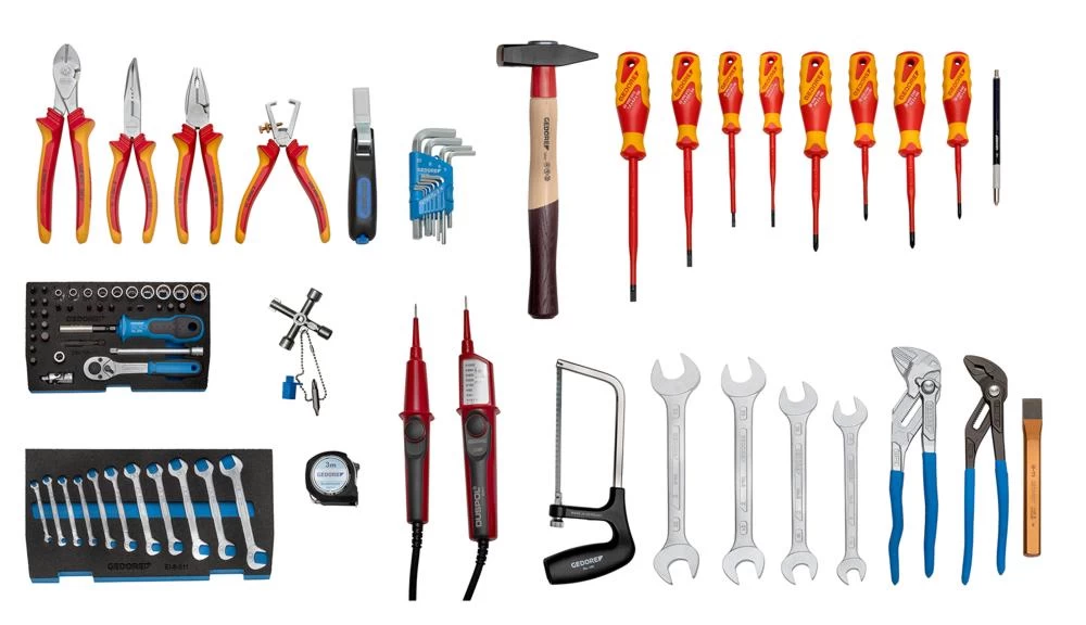 Gedore 1090 Werkzeugkoffer Elektriker 87 Tlg. 2 Gedore 1090 Werkzeugkoffer Elektriker 87 Tlg. – Bild 2