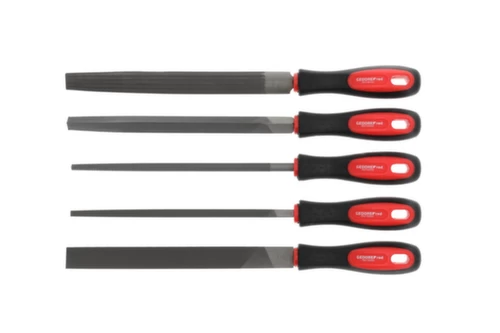 GEDORE R93000005 Feilensatz 3-kant + 4-kant + Flach + Rund + Halb 5-teilig, 1 Set(s) 11 GEDORE R93000005 Feilensatz 3-kant + 4-kant + Flach + Rund + Halb 5-teilig, 1 Set(s) – Bild 11