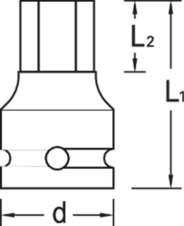 Gedore IN K 21 32 Kraftschraubereinsatz 1 Zoll IN-6-kt 32 Mm 2 Gedore IN K 21 32 Kraftschraubereinsatz 1 Zoll IN-6-kt 32 Mm – Bild 2