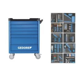 Gedore WSL-L-TS-308 Werkzeugwagen Smartline 308teilig Werkzeugsortiment,2980347