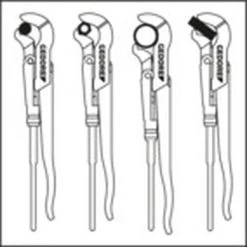 Gedore 100 2 Hochleistungs-Dreipunkt-Rohrzange ECK-SCHWEDE-snap 2", 4500300 -Gedore sgn td 4500220 tz 2 a 600x600